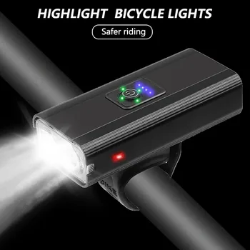 Biciclete Lumina USB Reîncărcabilă 800 Lumen 6 Modul Impermeabilă Ciclism Fața Lampa Far Bicicleta de Munte MTB Siguranță Lanterna LED-uri