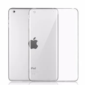 Rezistent la șocuri Moale TPU Transparent Silicon Cover pentru Apple iPad mini 1 2 3 mini1 mini2 mini3 Caz Coque Capa Funda + Stylus Pen
