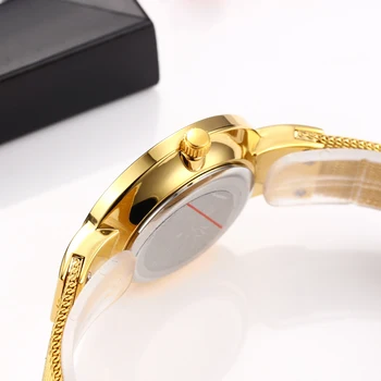 Japonia Cuarț Circulație de Înaltă Calitate MISSFOX Femei Ceasuri din Oțel Inoxidabil Plasă de Aur Impermeabil Doamnelor bijuterii Ceas Dropshipping