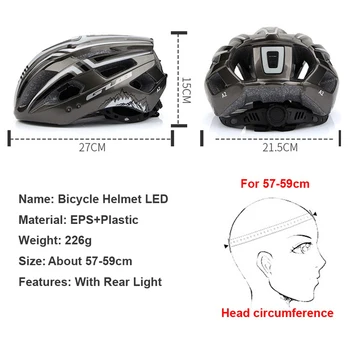 Adulți MTB Casca de Biciclete de Munte Biciclete, Căști de Ciclism de Siguranță Echipament de Protecție Breatheable w/ Visor Ciclism Capace Pălărie Proteja