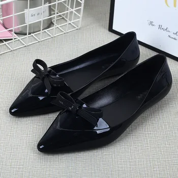 New Adult moda Jeleu Incaltaminte femei Vara sandale casual din PVC Singur pantofi ascuțite ploaie pantofi SHW065