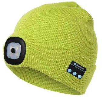 Iarna Beanie Hat Wireless Inteligent Cap Căști setul cu Cască cu LED-uri de Lumină Handfree Muzica Căști Căști pentru Cadou