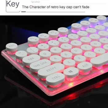 SeenDa LED Backlight Gaming Keyboard Mouse-ul Setat engleză rusă Tastatura cu Fir și Mouse-ul Setat pentru Laptop PC Gamer Design Ergonomic
