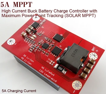 BQ24650 5A Incarcator Solar MPPT Controler 3S 4S 18650 Baterie Litiu de Management de Încărcare Solare Regulator