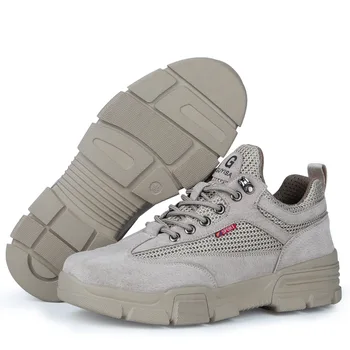 AQ27 2020 vara NOI Respirabil Steel Toe Securitatea muncii Pantofi Bărbați Anti-zdrobitor Puncție Dovada Casual de Securitate pantofi de sport