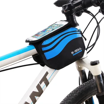 Saci de biciclete Fata Touch Screen Telefon Mobil Sac de MTB Drum de Munte Biciclete de Top Tub Sac de Ciclism Coș pachet Accesorii Ciclism