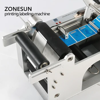 ZONESUN LT-50D Semi-Automate Medicamente Sticla Sticla de Medicină Masina de Etichetare Cu Data de Imprimare Imprimantă