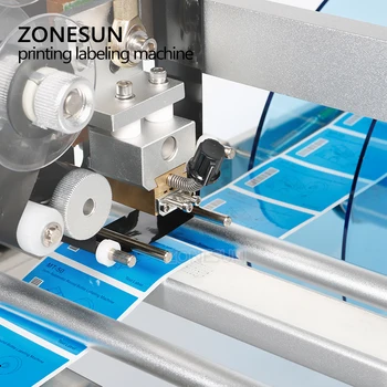 ZONESUN LT-50D Semi-Automate Medicamente Sticla Sticla de Medicină Masina de Etichetare Cu Data de Imprimare Imprimantă