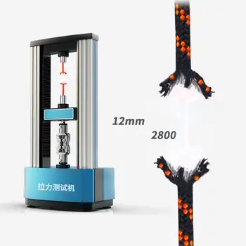 1 BUC Grosime de 8mm Copac Alpinism Siguranță Sling Cablul de Coarda Echipamente pentru Sport în aer liber (Negru și Portocaliu, 5 Metri)