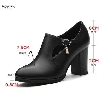 Piața Tocuri Inalte Pantofi Femei Din Piele Glezna Cizme Pentru Doamna Subliniat Toe Fermoar Lateral Pompe De Sex Feminin Pantofi Toamna I0067