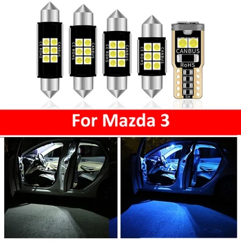8Pcs Auto Interior Alb Becuri cu LED-uri Pachet Kit Pentru 2016 2017 2018 2019 Mazda 3 Harta Dom Portbagaj Lampa Iceblue