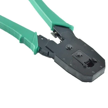 Rețea LAN Ethernet Kit 4 in 1 Tester de Cablu +Cleste Sertizare Crimper + Sârmă Stripteuză +100x Rj45 Cat5 Cat5e Conector Mufă Rețea