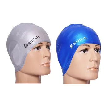 Capac de înot Impermeabil Adulți Parul Lung Pălărie de Înot Silicon Ureche Protector pentru Bărbați și Femei Mari Fata de Neopren capac din Latex
