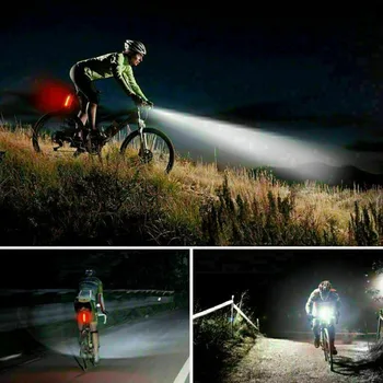 Bicicleta Lumina USB Reîncărcabilă LED-uri Cap Fata Lumină Spate Lampă spate MTB Biciclete Faruri Lashlight Lumină Bicicleta Ciclism Accesorii