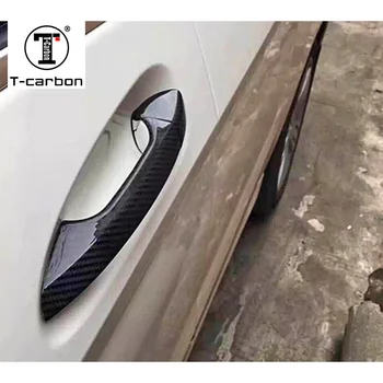 Pentru Mercedes-Benz din Fibra de Carbon Auto Ușă Mâner Exterior Tapiterie Huse pentru Benz Clasa a B C E S GLA, GLK CIA CLS 2012-2016