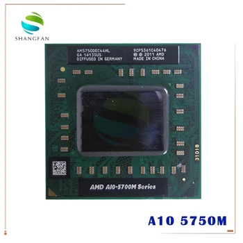 AMD laptop A10 5700M Seria A10-5750M A10-5750m AM5750DEC44HL Socket FS1 CPU 4M Cache/2.5 GHz/procesor Quad-Core GM45/PM45