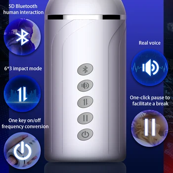 Automate Telescopice Sex Machine Realist Penis Artificial Vibratoare Jucarii Bluetooth Interactive Voice Penis Artificial Sex Feminin Masturbator