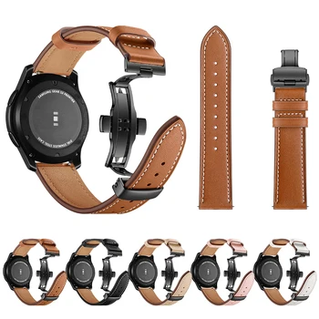 Piele Galaxy watch 46mm curea Pentru Samsung Gear S3 Frontieră 22mm ceas trupa fluture amazfit gtr 47mm huawei watch gt curea