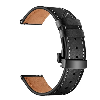 Piele Galaxy watch 46mm curea Pentru Samsung Gear S3 Frontieră 22mm ceas trupa fluture amazfit gtr 47mm huawei watch gt curea