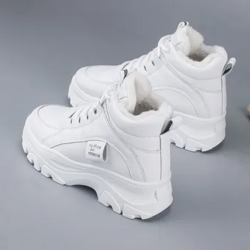 2020 Toamna Iarna Crește Glezna Pantofi Femei Plus Catifea Cizme De Zapada Cald Cap Rotund Casual, Cizme Pentru Femei M1-64
