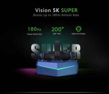 Pimax Viziune 5K Super set cu Cască VR cu Supapa de Indicele de Stații de Bază & Ciolan Controlere Full Pachet