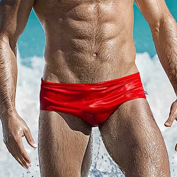 Omul de înot Sexy înot trunchiuri de Moda de primăvară fierbinte costum de baie Beach surf trunchiuri de înot Transparent gay lenjerie