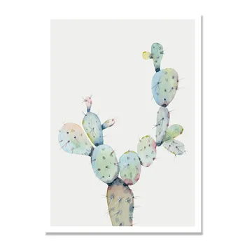 Plante Suculente Nordic Poster Frunze De Flori De Cactus Wall Art Print Postere Si Printuri Panza Pictura Pe Perete Poze Decor Acasă