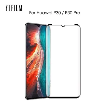 Pentru Huawei P30 P30 Pro 0.3 mm 2.5 D Curbată 3D Full Cover 9H Temperat Pahar Ecran Protector Pentru Huawei 3d Plin de Acoperire de Film