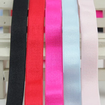 12mm culoare solidă panglică elastică 10 curte sutien bretele lenjerie de întindere Curea de Umăr cusut elastic