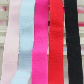 12mm culoare solidă panglică elastică 10 curte sutien bretele lenjerie de întindere Curea de Umăr cusut elastic