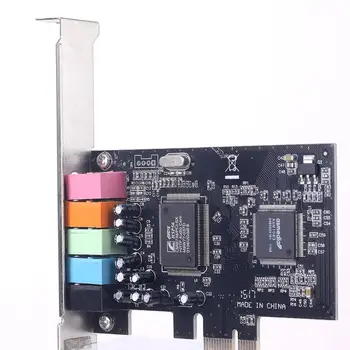 PCIe placa de Sunet 5.1 E8738 Chipset-ul PCI-E 5.1 Stereo 6-canal Digital Card Desktop Chipset Interfata Audio placa de Sunet Pentru Calculator