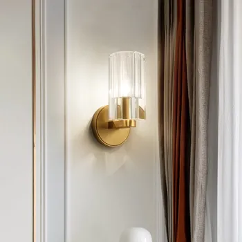 Noul Post Modern Lumini de Perete Vila de Lux Living Dormitor Cristal corp de iluminat Nordic Decorațiuni interioare de Iluminat E14 LED Lampă