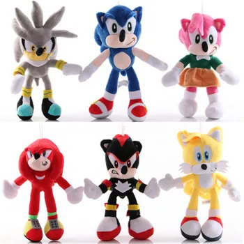 30CM Sonic Jucării de Pluș Papusa Sonic Shadow Pluș Cald Vânzare Diverse Roluri Sonic Bumbac Moale Jucărie Umplute Anime Papusa de Plus Pentru Copilul Cadou