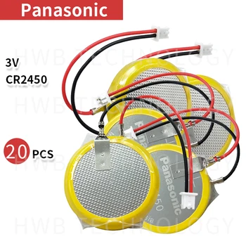 20buc/lot Nou Originale Panasonic baterie CR2450 cu pin de lipire plug wire ciocane de lipit CR 2450 3V AFPX-BATT FP-Seria X PLC Baterii