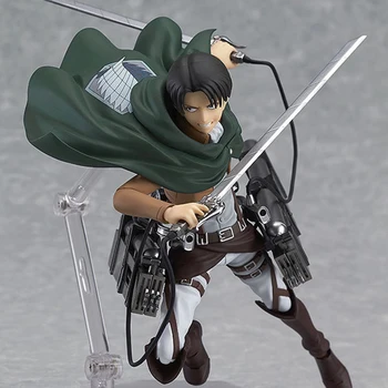 25cm Atac pe Titan Mikasa Ackerman Figura de Acțiune Anime Petit Chara Teren Mikasa Ackerman PVC Modelul de Colectare Papusa Jucării