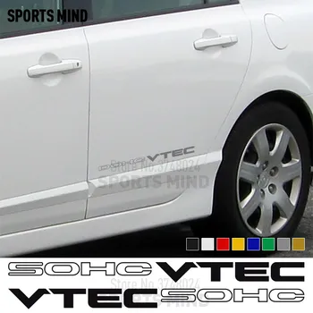 3 Perechi SOHC VTEC de Vinil Autocolante, Decalcomanii de Automobile de Styling Auto Pentru Honda Civic Si Accord JDM Typer Accesorii