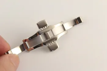 6x25mm Curea de Ceas Fluture catarama din otel Inoxidabil incuietoare Pentru T035410 T035407 Solid de oțel cataramă de Argint