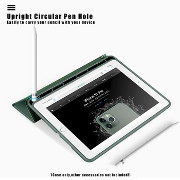 Pentru ipad pro 11 2020 2018 Silicon Moale Cover Pentru iPad 6 7 8 10.2 generație mini 5 aer 3 Aer 4 10.9 Flip Stand Caz