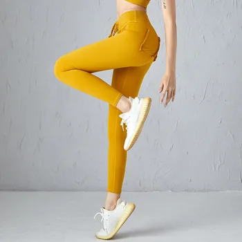 Toamna Pantaloni De Yoga Femeie De Sport Sală De Gimnastică Jambiere Cu Buzunar Antrenament Pantaloni Cu Talie Înaltă Push-Up Fără Sudură Yoga Jambiere Pantaloni De Funcționare