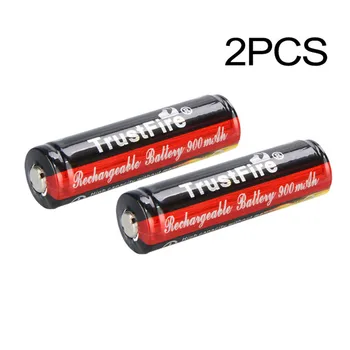 2 buc acumulator TrustFire 3.7 V 900mAh 14500 Li-ion Baterie Reîncărcabilă Litiu Ion Baterii Protejate cu PCB pentru Lanterne LED-uri