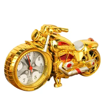 Creative Motocicleta Motocicleta de Model de Ceas cu Alarmă Ceas de Birou Acasă Creative Cadou Ceas Cool (Roata Tip a fost la Întâmplare)