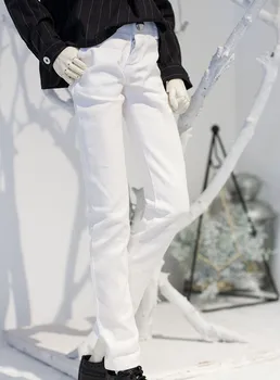 BJD papusa rochie este potrivit pentru SD13 SD17 unchiul dimensiune alb-negru super slim pantaloni pentru bărbați accesorii papusa