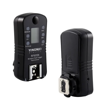 Yongnuo RF Digital 605N FSK 2.4 GHz Radio Wireless Flash Trigger costum pentru aparate foto Nikon