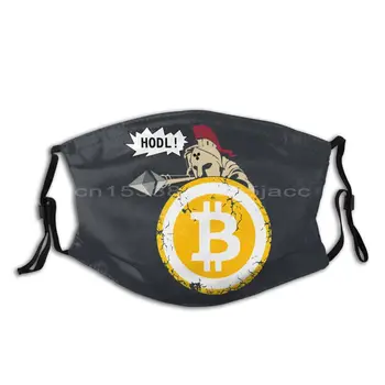 Bitcoin HODL Ta Cryptos Cryptocurrency Reutilizabile Masca de Fata cu Filtru de Praf Masca de Respirat Gura Mufla