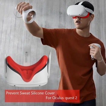 Praf Lentile Anti-Scratch Caz Silicon Ochi Pad Acoperire Piele pentru Oculus Quest 2