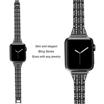 Banda din Oțel inoxidabil pentru Apple watch 5 42mm 38mm Bratara Curea cu catarama reglabil cu adaptor pentru 44mm 40mm iwatch Serie 4321