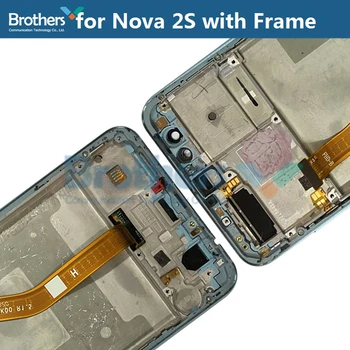 Ecran LCD pentru Huawei Nova 2S Display LCD Touch Ecran Digitizor pentru Nova 2S LCD Asamblare Cu Cadru Fringerprint Test de Lucru