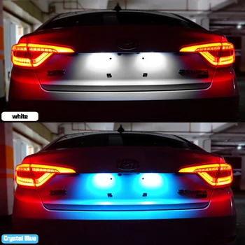 2x Super-luminos T10 5630 SMD LED-uri de Lumină de inmatriculare Fara Eroare pentru Juke Nissan Micra III (K12) Micra IV (K13) Note (E11)