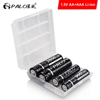 PALO nou AA AAA Baterie Reîncărcabilă, 1.5 V baterie Litiu-ion AA Baterie AAA Potrivit Pentru Ceasuri, Soareci, Calculatoare, baterii