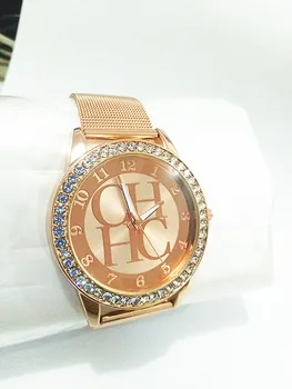 Reloj mujer Noua Moda a Crescut de Aur de Cristal Ceas 2019 Brand de Lux Doamnelor Rochie Casual Ceas din Oțel Inoxidabil Ceas kadin izle